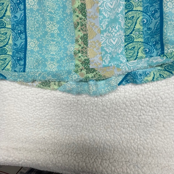 Women’s Simply Noelle L/XL(12-14) Blue/Green Top - Picture 5 of 15